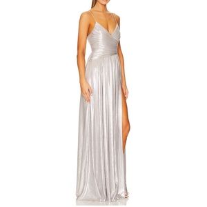 Retrofete x Revolve Dress in Silver